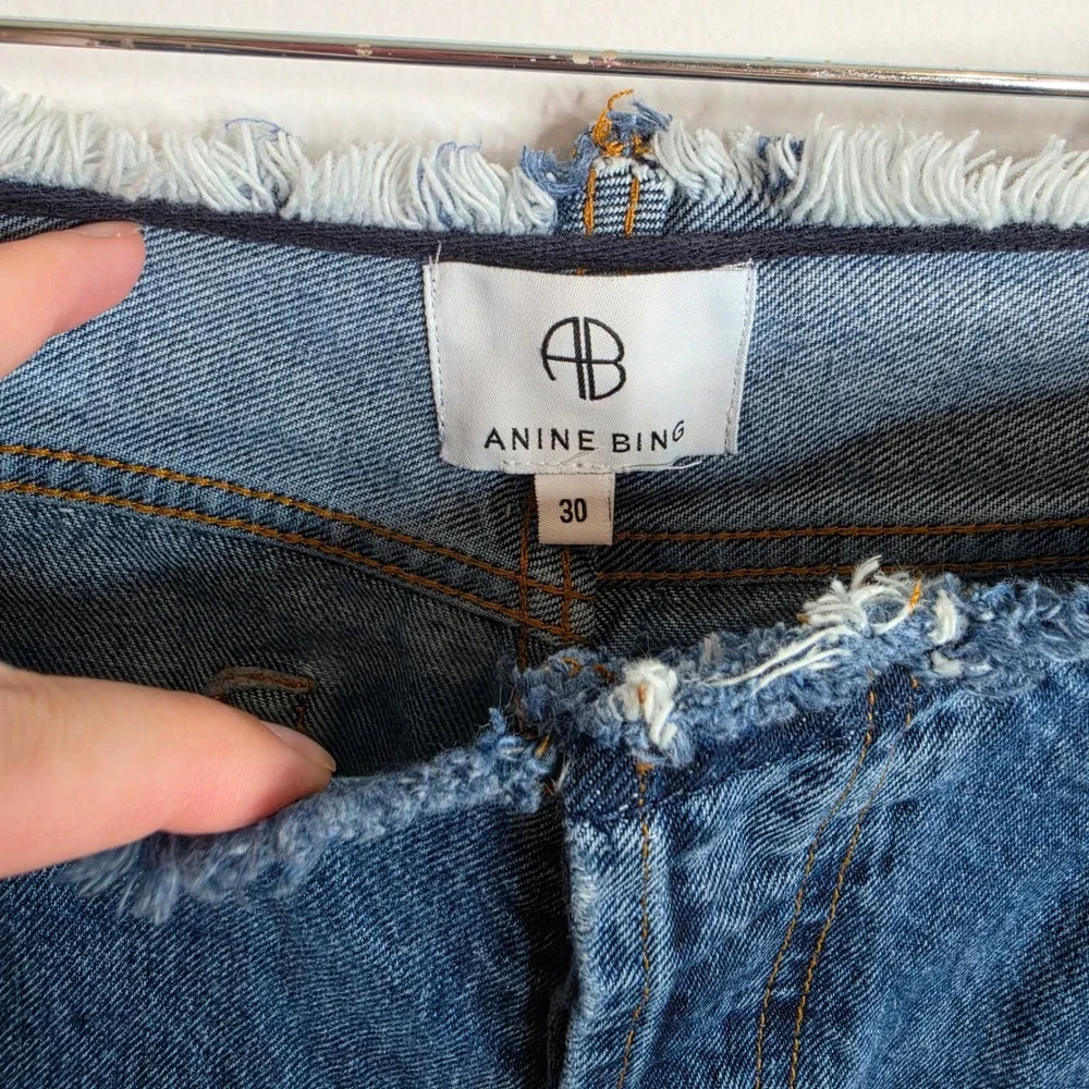 Anine Bing Gavin Denim Shorts Women 30